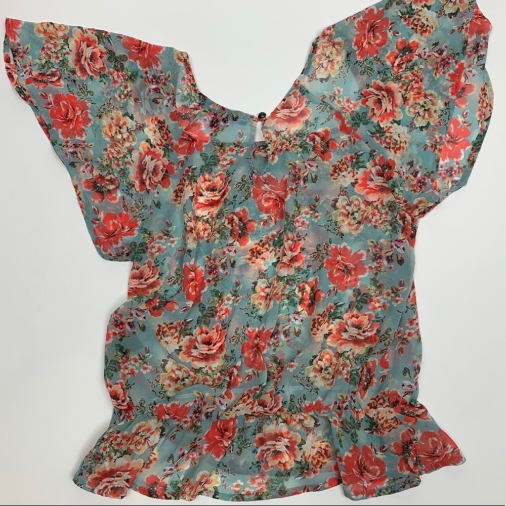 Forever 21 Boho Floral Blouse